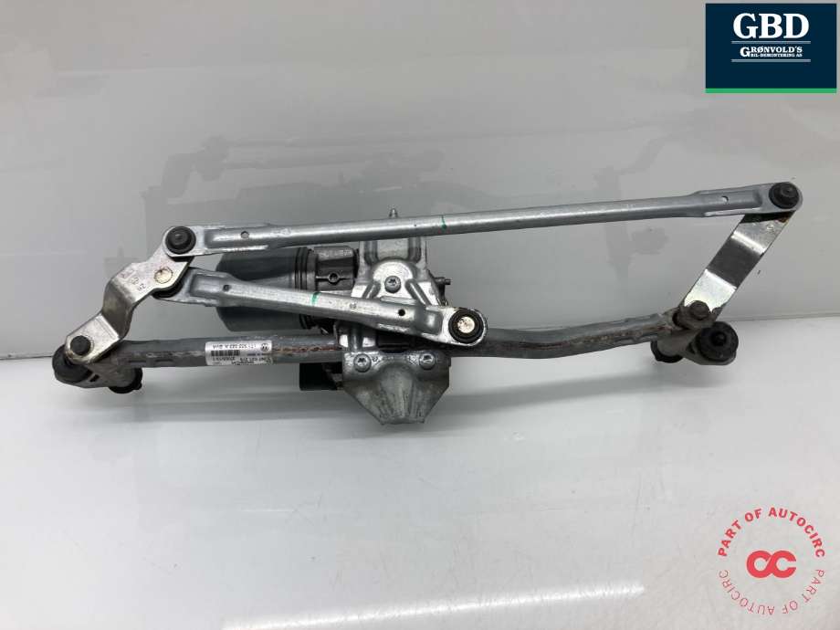 Viskermotor frontrute komplett m/overføring til VW Caddy 2010-2015 (Type III, Fase 2)  (2K1 955 023 J|1T1 955 023 A|1T1 955 023 A BVA)