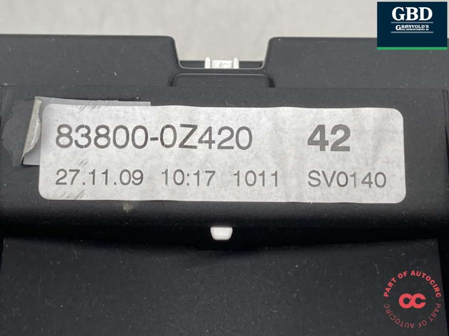 Instrumentpanel til Toyota Auris 2010-2012 (Type I, Fase 2) (838000Z420|)