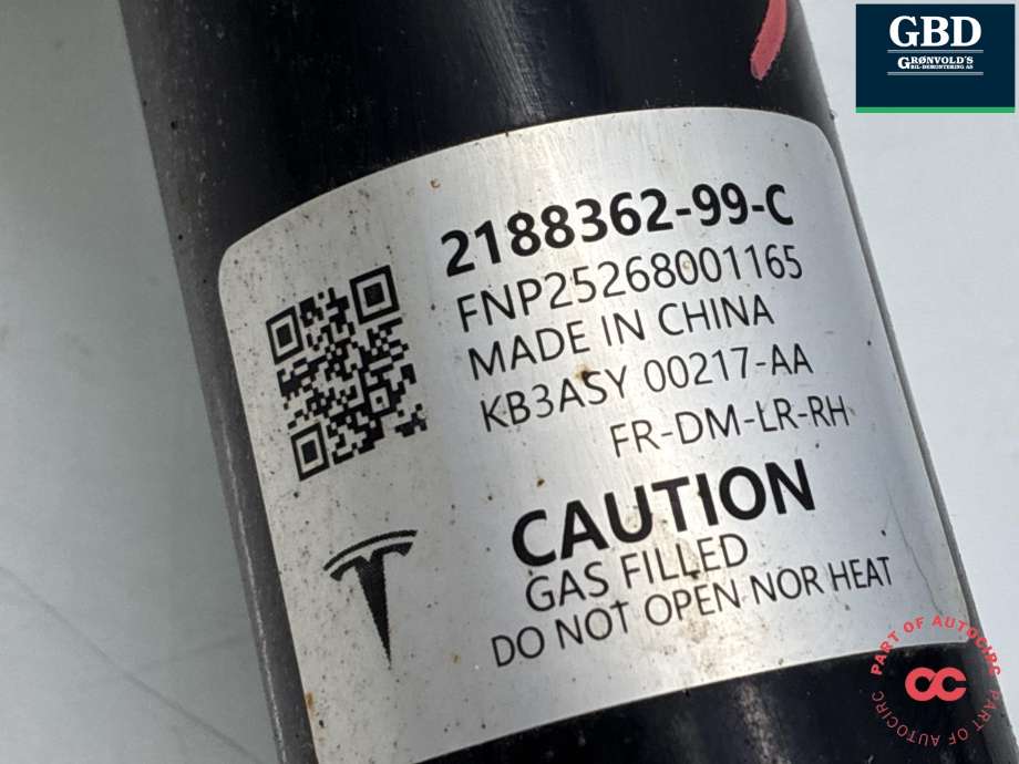 Fjærbein høyre foran til Tesla Model Y 2024-->> (Type II) (2188362-99-C|2188063-00-C|)