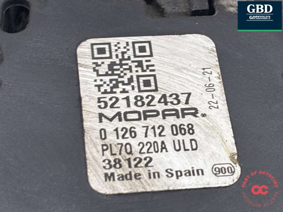 Dynamo diesel til Fiat Ducato 2014-->>  (52182437|71799636|)