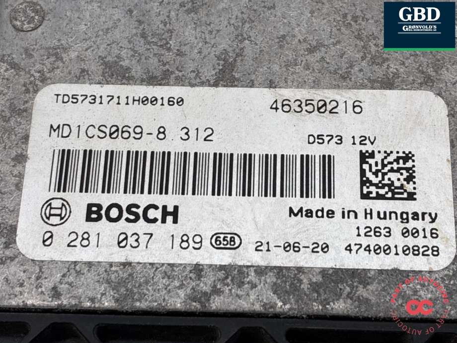 Styreenhet motor til Fiat Ducato 2014-->> (46350216|)