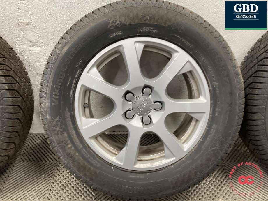 Hjulsett aluminium vinter til Audi Q5 2012-2017 (Type I, Fase 2) (CONTINENTAL PIGGFRI|VIKING CONTACT 7 PROD 2023|235/65R17|E7JX17 ET37)