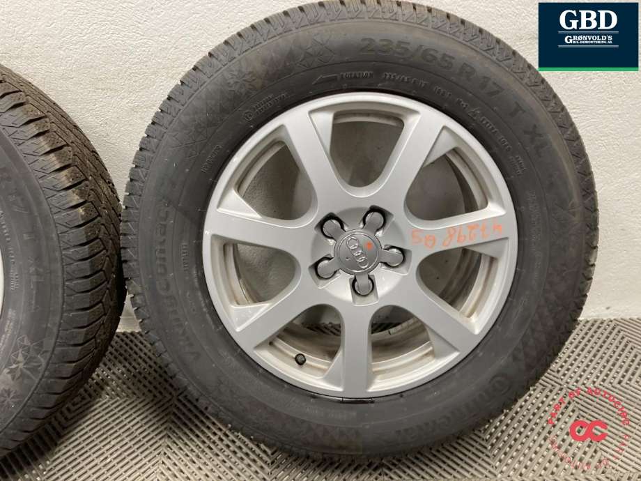Hjulsett aluminium vinter til Audi Q5 2012-2017 (Type I, Fase 2) (CONTINENTAL PIGGFRI|VIKING CONTACT 7 PROD 2023|235/65R17|E7JX17 ET37)