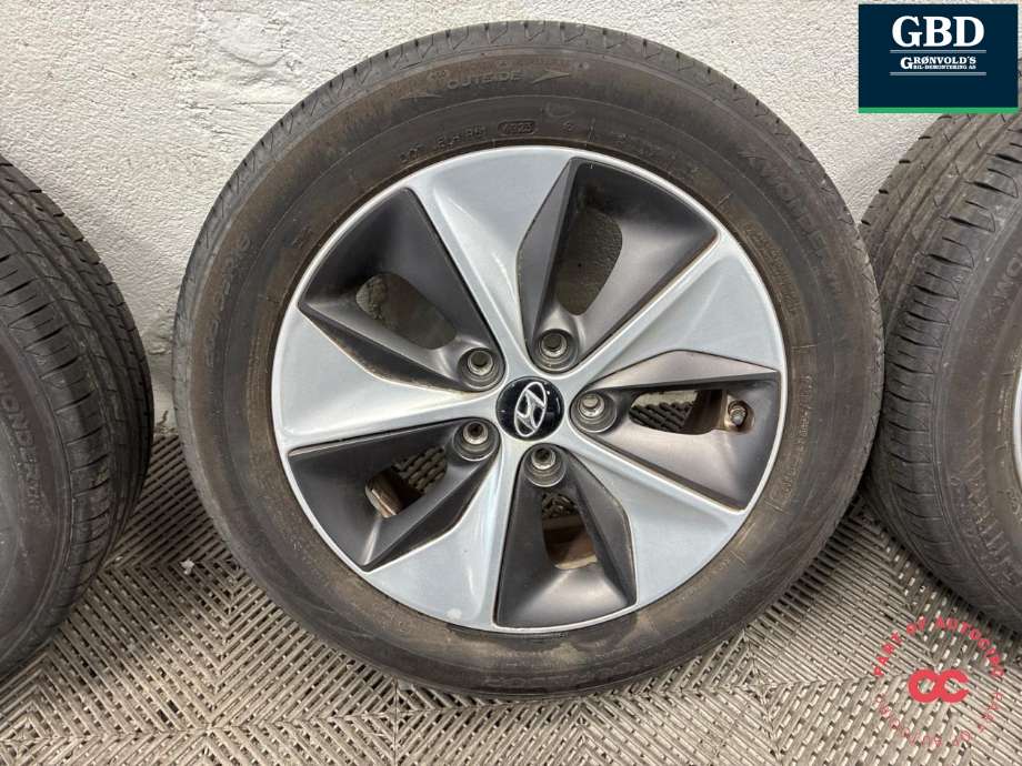 Hjulsett aluminium sommer til Hyundai Ioniq Electric 2016-2019 (Fase 1)  (TOURADOR WONDER TH1|205/55R16  PROD 23|8.5JX16  ET 50|6-7 MM)