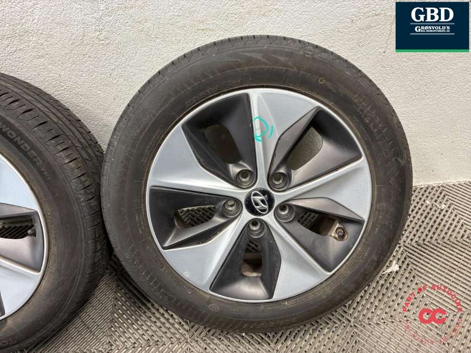 Hjulsett aluminium sommer til Hyundai Ioniq Electric 2016-2019 (Fase 1)  (TOURADOR WONDER TH1|205/55R16  PROD 23|8.5JX16  ET 50|6-7 MM)