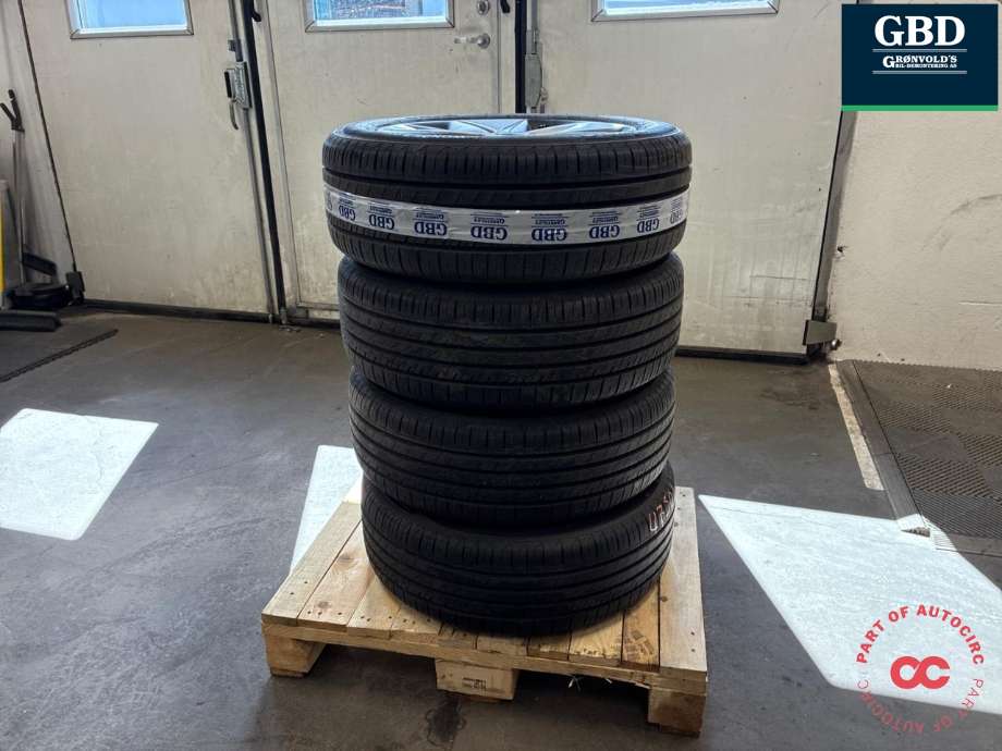 Hjulsett aluminium sommer til Hyundai Ioniq Electric 2016-2019 (Fase 1)  (TOURADOR WONDER TH1|205/55R16  PROD 23|8.5JX16  ET 50|6-7 MM)