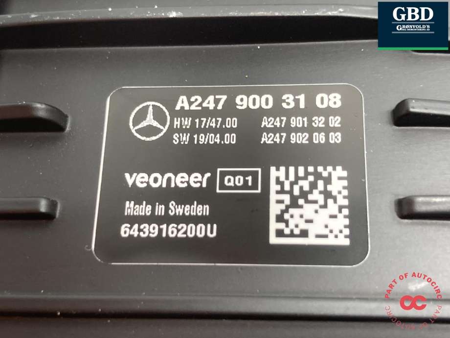 Kamera til Mercedes EQC 2019-->> (A 247 900 31 08|)