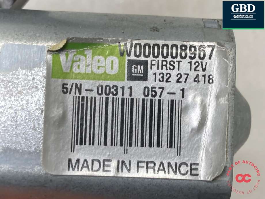 Viskermotor bakrute til Opel Insignia A 2009-2014  (13227418|)
