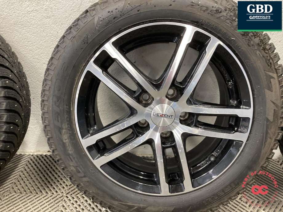 Hjulsett aluminium vinter til Nissan Leaf 2018-->> (Type II)  (PIRELLI PIGG|ICE ZERO 2|205/55R16   PROD 22/23|6 1/2JX16)