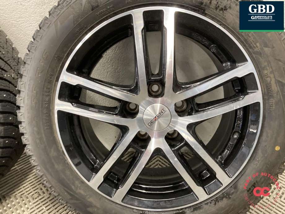 Hjulsett aluminium vinter til Nissan Leaf 2018-->> (Type II)  (PIRELLI PIGG|ICE ZERO 2|205/55R16   PROD 22/23|6 1/2JX16)