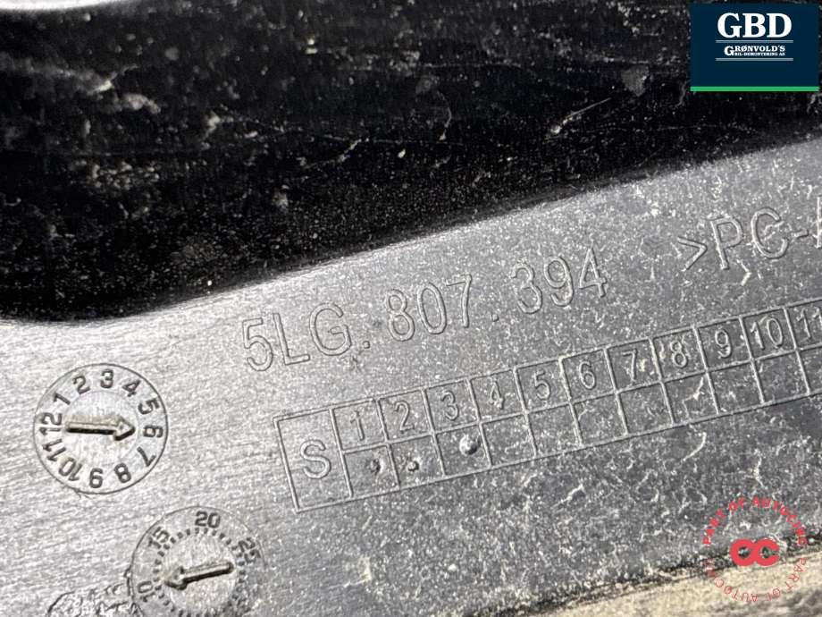Støtfangerforsterkning bak til Škoda Enyaq 2021-->>  (|5LG 807394|5WA962133D)