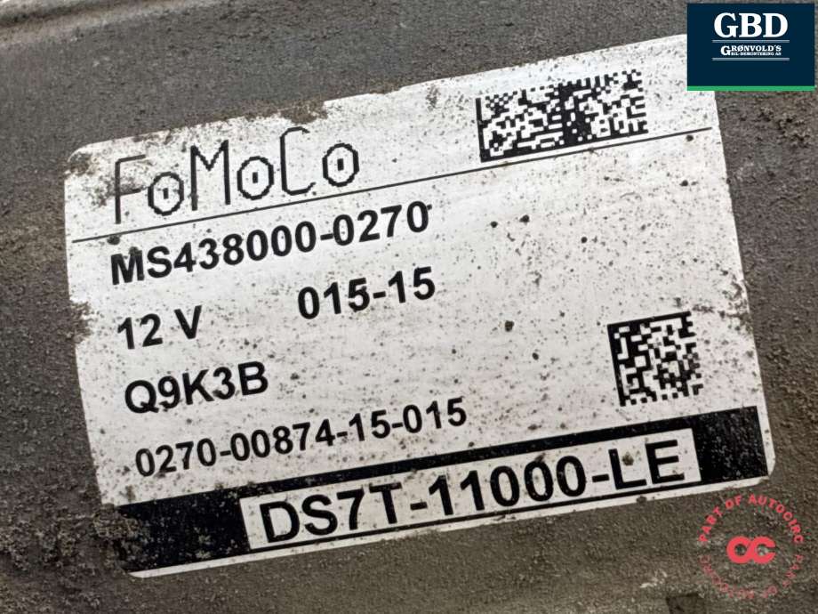 Starter diesel til Ford Mondeo 2014-2019 (Type V, Fase 1) (2415036| 1870892|DS7T-11000-LE|)