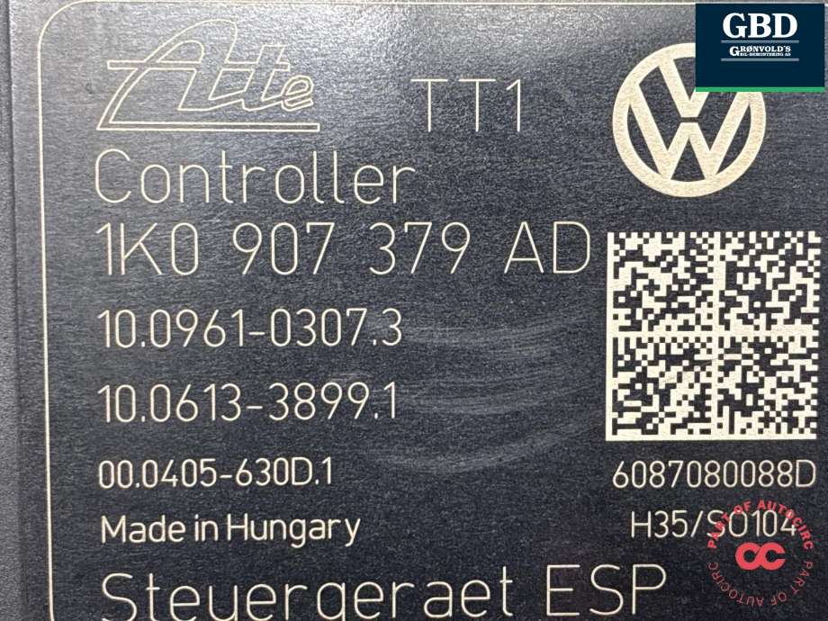 ABS sentral til VW Golf VI 2008-2012 (|1K0 907 379 A)