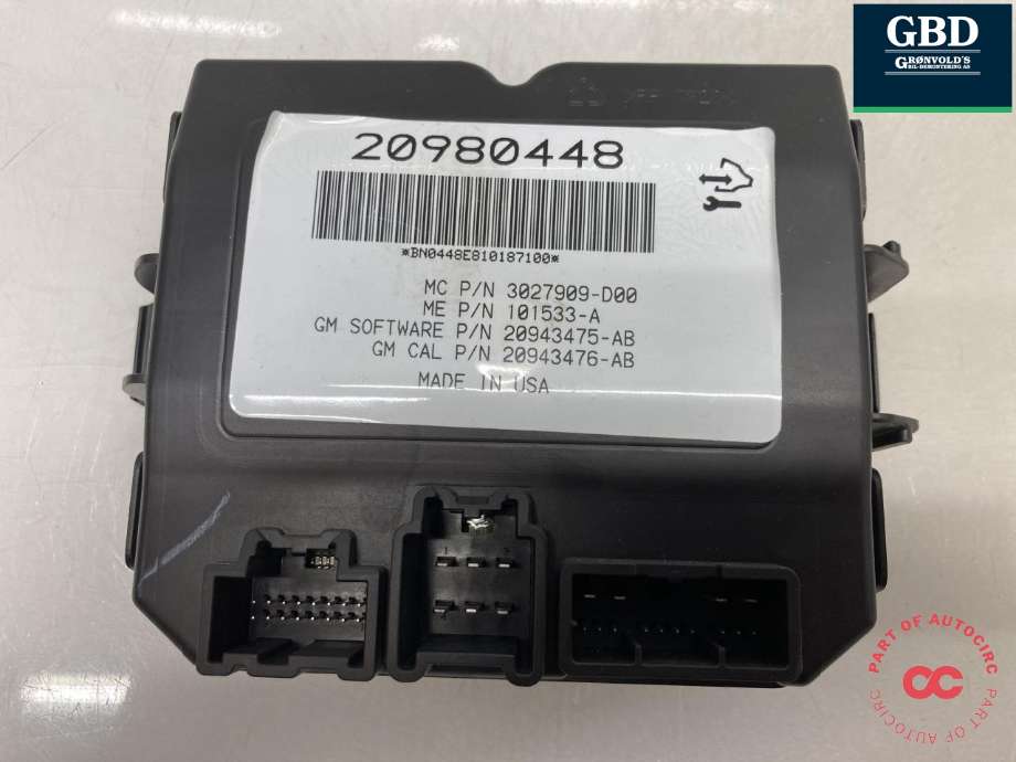 Styreenhet elektrisk bakluke til Opel Insignia A 2009-2014 (20837686|13324270|20980448)
