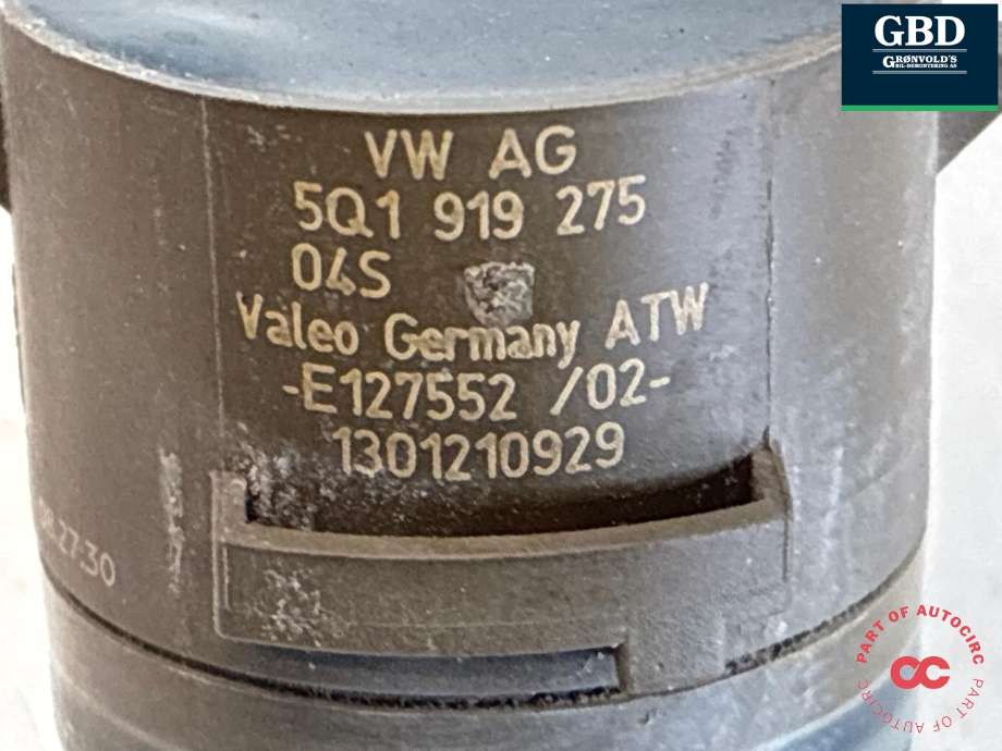 Parkeringssensor bak til Audi e-tron GT 2021-->>  (5Q1 919 275|)