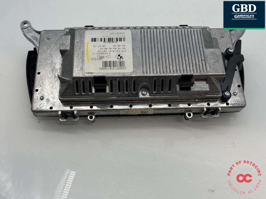Bilstereo navigasjon skjerm til BMW X5 2007-2013 (E70) (E70) (65 50 9 194 064|9166782-03|)