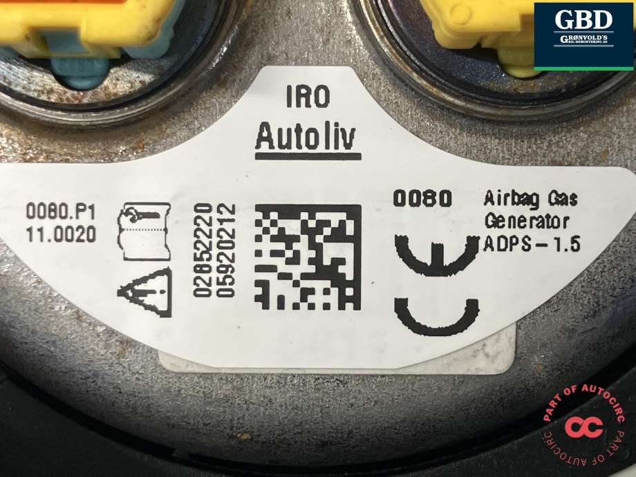 Airbag rattpute til Mercedes Vito 2014-->> (W447) (W447) (AUTOLIV|A 000 860 14 02|626680300|0589-P1-000301)