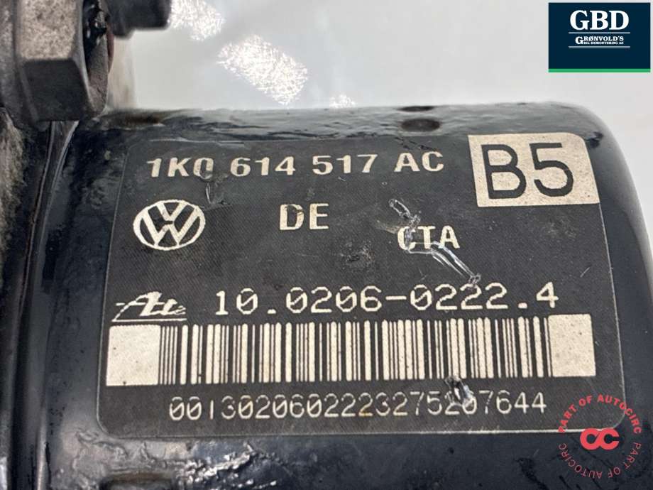 ABS sentral til Audi A3 2003-2008 (Type II, Fase 1)  (|1K0 614 517 AC)