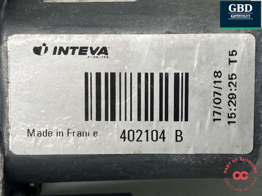 Ruteheis høyre foran til Citroën Berlingo 2015-2019 (Type II, Fase 2) (INTEVA||430100F0|402104 B)