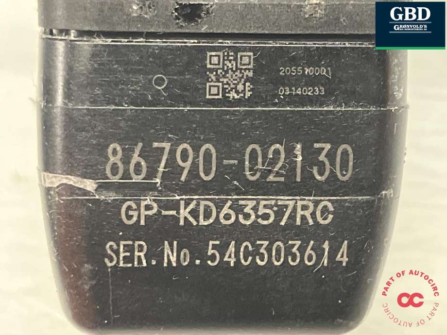 Parkeringskamera bak til Toyota Auris 2015-2019 (Type II, Fase 2)