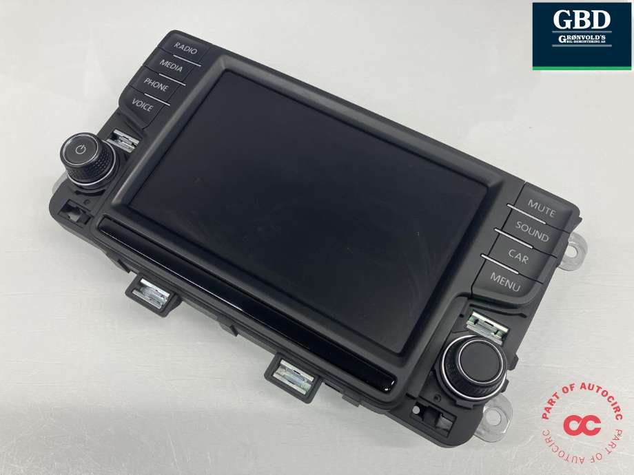 Bilstereo betjeningspanel til VW Polo 2014-2017 (Type V, Fase 2) (|6C0 919 603 B|AAH52000)