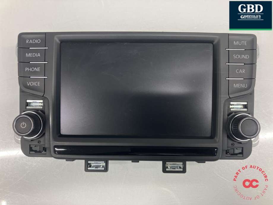 Bilstereo betjeningspanel til VW Polo 2014-2017 (Type V, Fase 2) (|6C0 919 603 B|AAH52000)