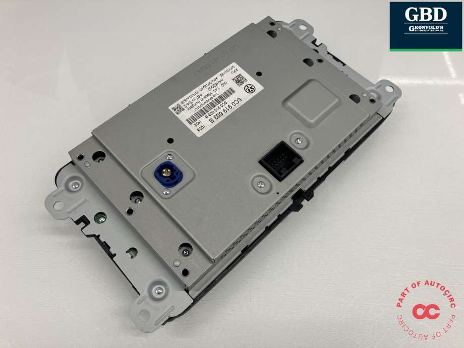 Bilstereo betjeningspanel til VW Polo 2014-2017 (Type V, Fase 2) (|6C0 919 603 B|AAH52000)