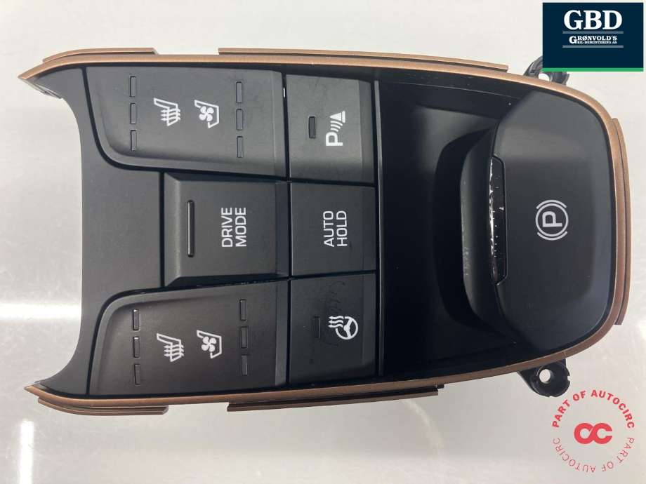 Bryter elektrisk håndbrekk/parkbrems til Hyundai Ioniq Electric 2016-2019 (Fase 1) (|93300-G7130)
