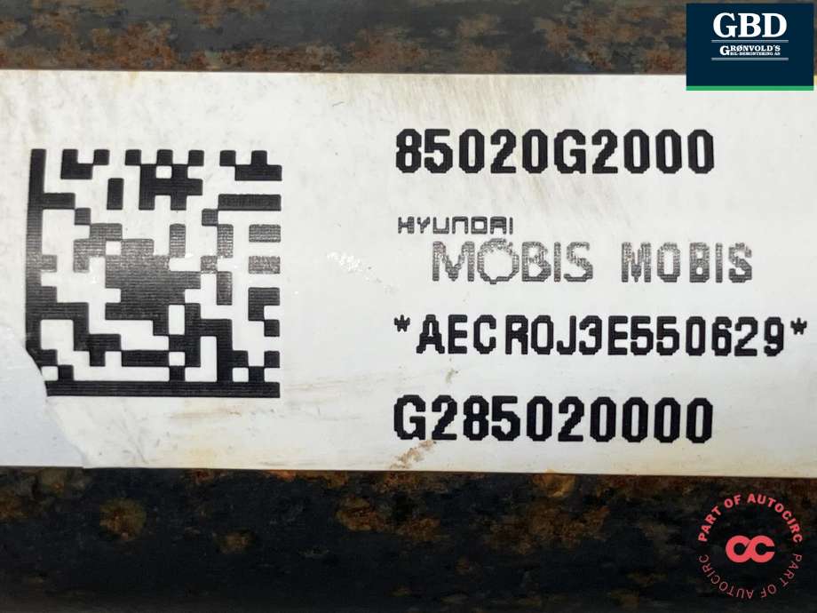 Airbag gardin høyre til Hyundai Ioniq Electric 2016-2019 (Fase 1) (MOBIS|85020G2000|0499-P1-000031|)