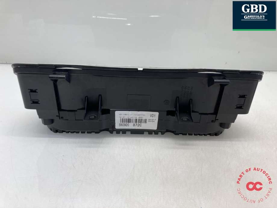 Instrumentpanel til VW Tiguan 2011-2016 (Type I, Fase 2)  (5N0 920 872 C|5N0 920 872 CX|)