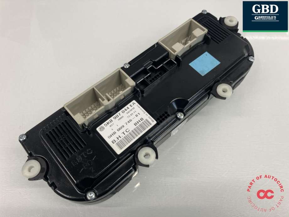 Varmeapparat betjening til VW Tiguan 2011-2016 (Type I, Fase 2)  (5K0 907 044 HB ZJU|5K0 907 044 EA|5HB 009 746-81)