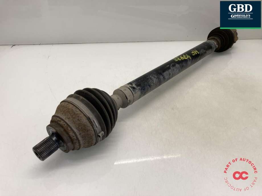 Drivaksel høyre foran, bensin/automat til Audi A3 2016-2020 (Type III, Fase 2)  (5Q0 407 272 FP|5Q0 407 272 DK|5Q0 407 762 SX)