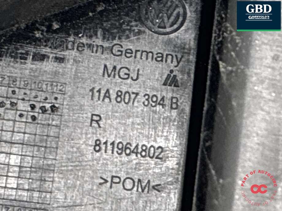 Støtfanger bak feste til VW ID.4 2020-->>  (11A 807 394 B|)