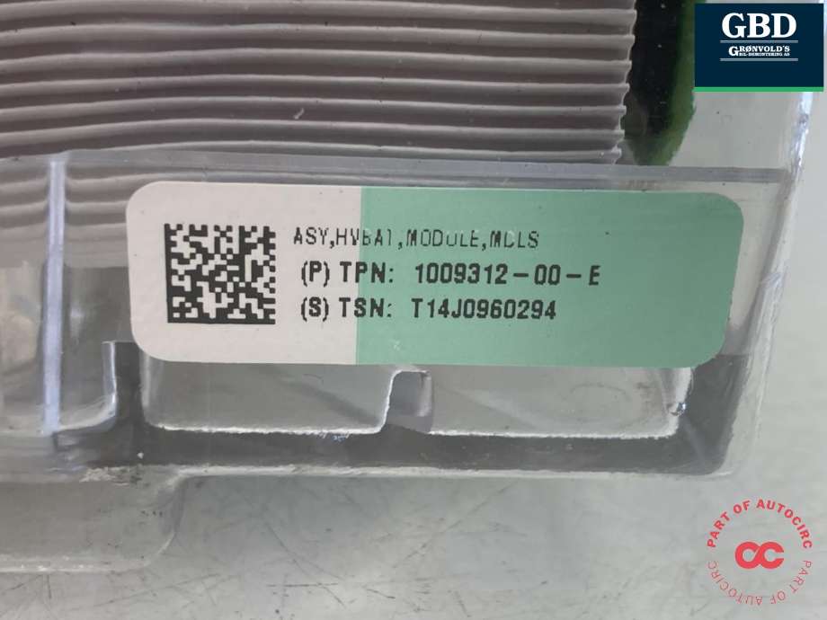 Batteripakke-modul elbil til Tesla Model S 2013-2016 (Fase 1)  (|1009312-00-E)
