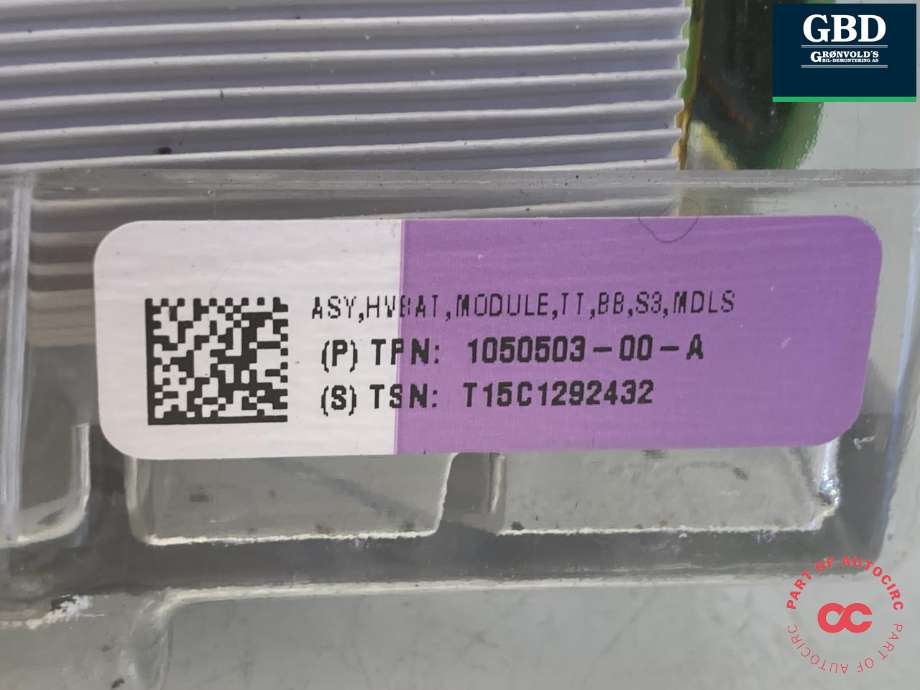 Batteripakke-modul elbil til Tesla Model S 2013-2016 (Fase 1) (|1050503-00-A)