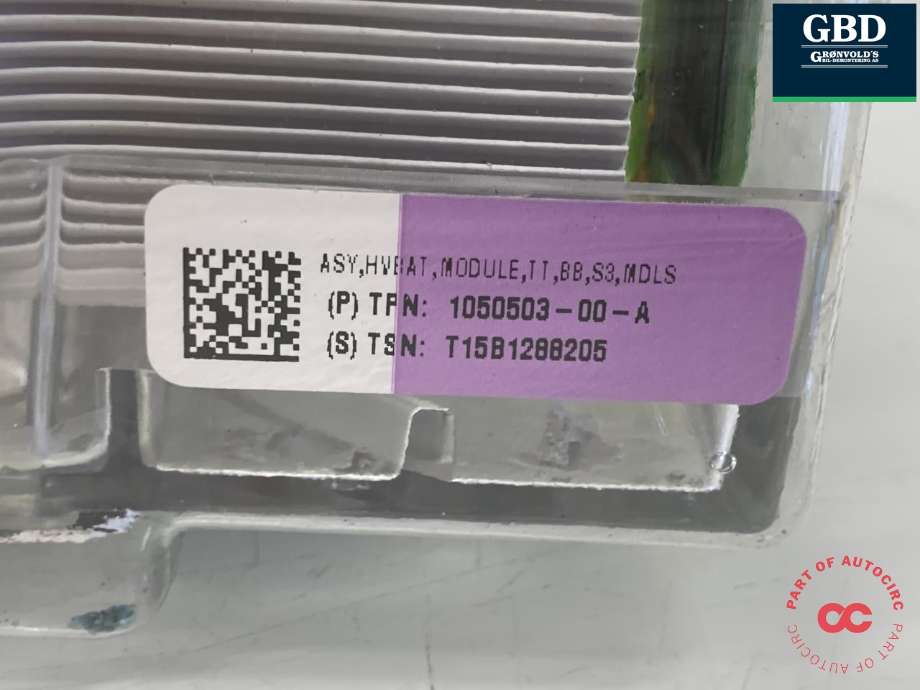 Batteripakke-modul elbil til Tesla Model S 2013-2016 (Fase 1) (|1050503-00-A)