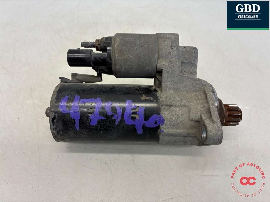 Starter diesel til VW Tiguan, 2007-2011 (Type I, Fase 1)  (02E 911 024 A)