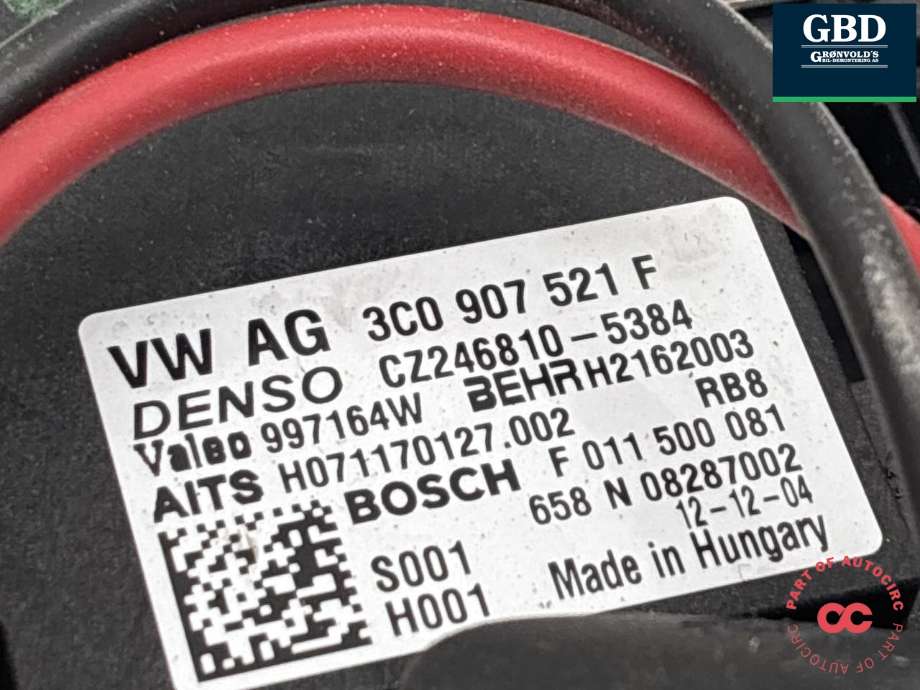 Varmeapparat motor til Škoda Octavia 2009-2013 (Type II, Fase 2)  
