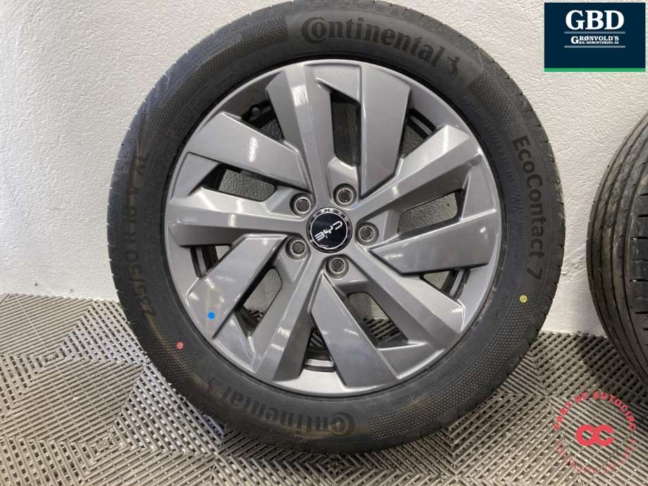 Hjulsett aluminium sommer til BYD Atto 2022-->> (CONTINENTAL|ECOCONTACT 7 PROD 25|235/50R18 V XL 5MM|7JX18 ET +50)