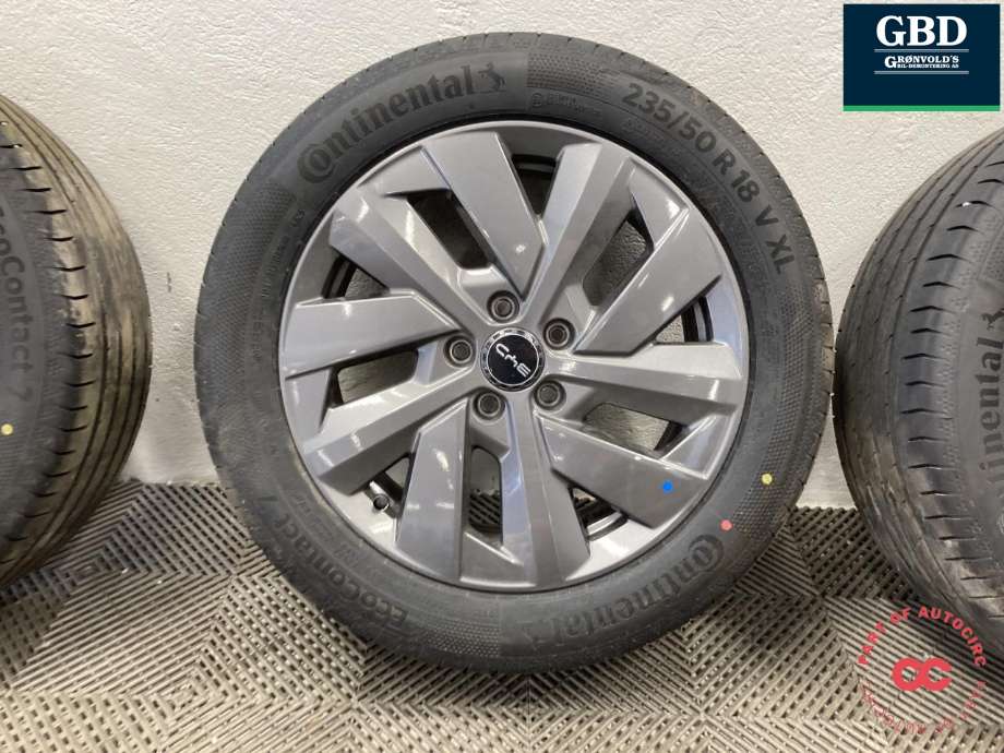 Hjulsett aluminium sommer til BYD Atto 2022-->> (CONTINENTAL|ECOCONTACT 7 PROD 25|235/50R18 V XL 5MM|7JX18 ET +50)