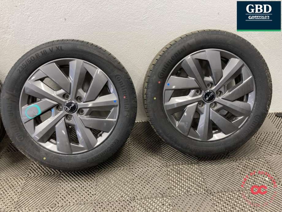 Hjulsett aluminium sommer til BYD Atto 2022-->> (CONTINENTAL|ECOCONTACT 7 PROD 25|235/50R18 V XL 5MM|7JX18 ET +50)