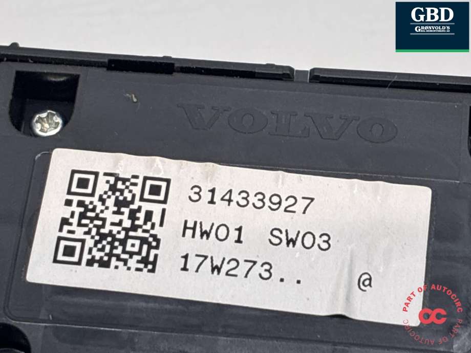 Bryter ruteheis førerdørspanel til Volvo V90 / V90 CC / S90 2016-->>  (|31433927)