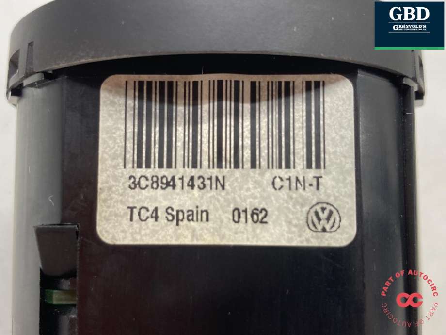 Bryter lys til VW Tiguan 2011-2016 (Type I, Fase 2)  (|3C8941431N)