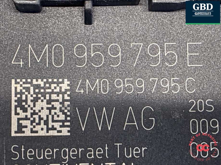 Styreenhet dør venstre bak til Audi Q7 2015-->> (Type II) (|4M0 959 795 E)