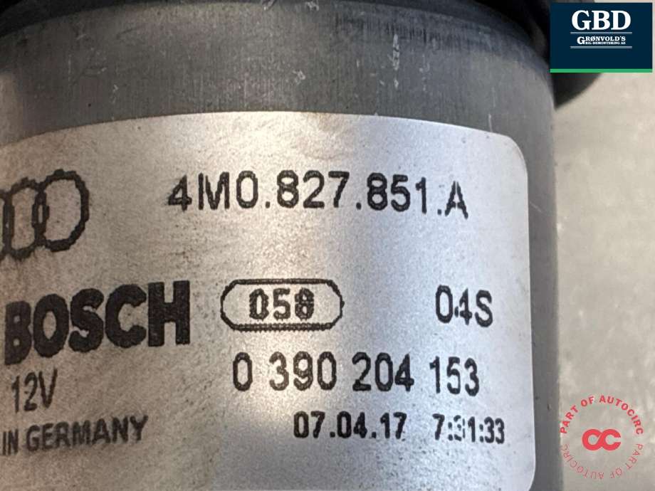 Baklukeåpner motor til Audi Q7 2015-->> (Type II)  (|4M0 827 852 A)