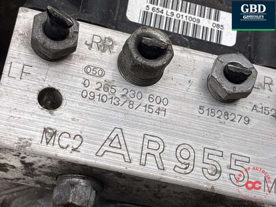 ABS sentral til Alfa Romeo MiTo 2008-2016 (71754701|71752941|0 265 230 600)