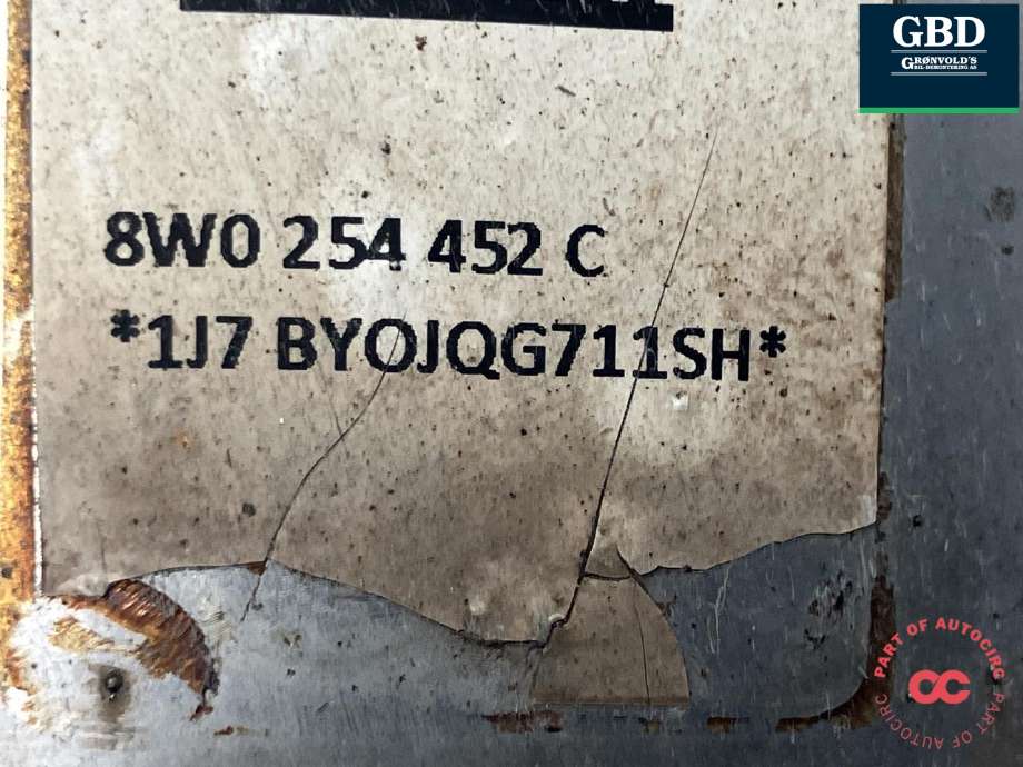 Katalysator til Audi A4 2020-->> (Type V, Fase 2) (B9) (B9) (8W0 254 452 C|8W0 254 452 CX|)