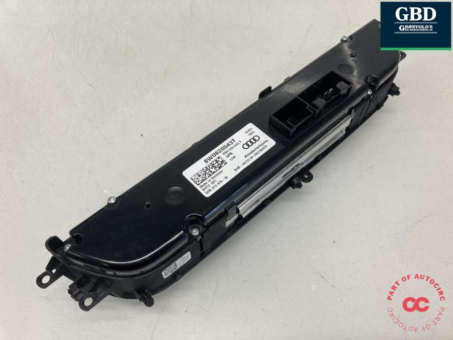 Varmeapparat betjening til Audi A4 2020-->> (Type V, Fase 2) (B9) (B9) (8W0 820 043 BR 5PR|8W0 820 043 T  5PR|)