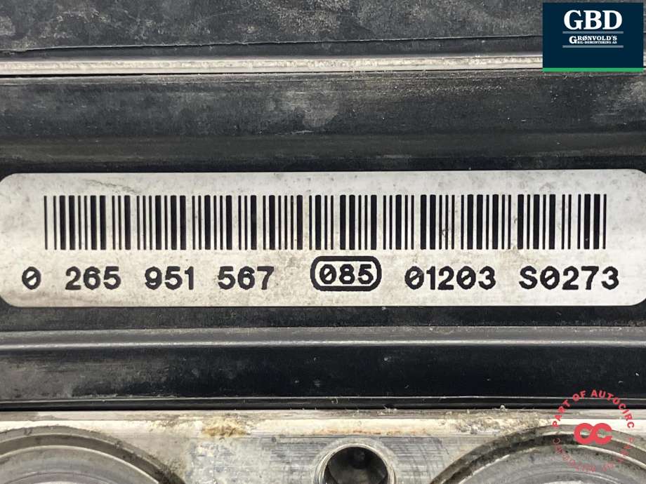 ABS sentral til Toyota Avensis 2009-2015 (Type III, Fase 1)  (|44540-05100|0 265 251 490)