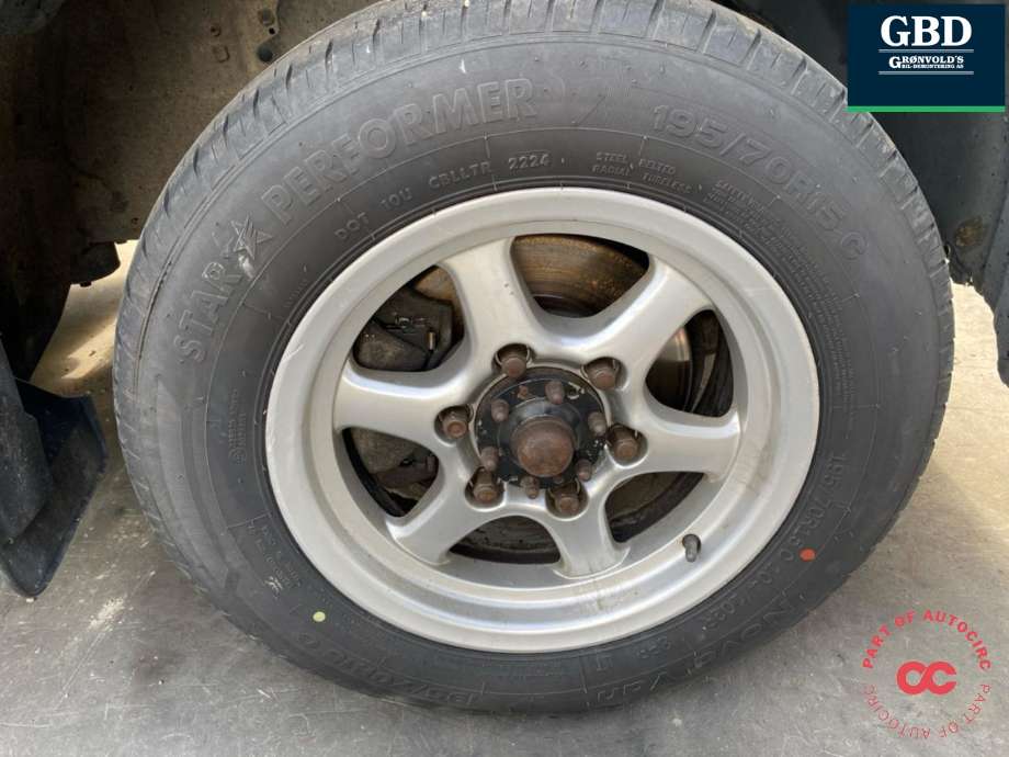 Hjulsett aluminium sommer til Toyota Hiace, 2007-2012 (Fase 3) (NO PART ID)